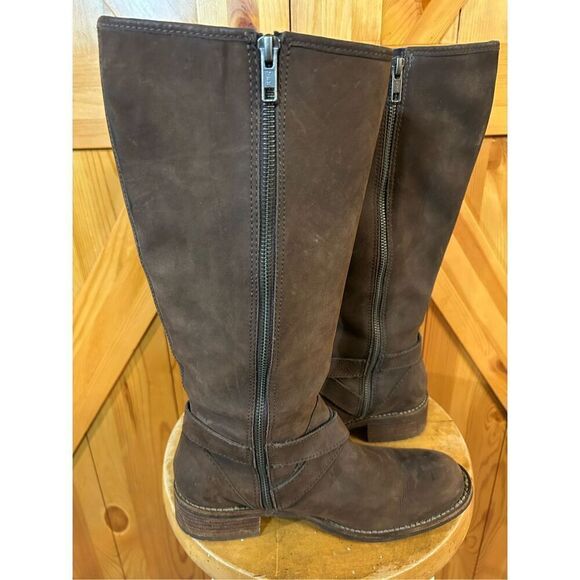 LL BEAN Tall Rustic Riding Boot Nubuck Leather Women's  6.5M - Picture 6 of 8